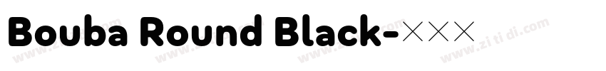 Bouba Round Black字体转换